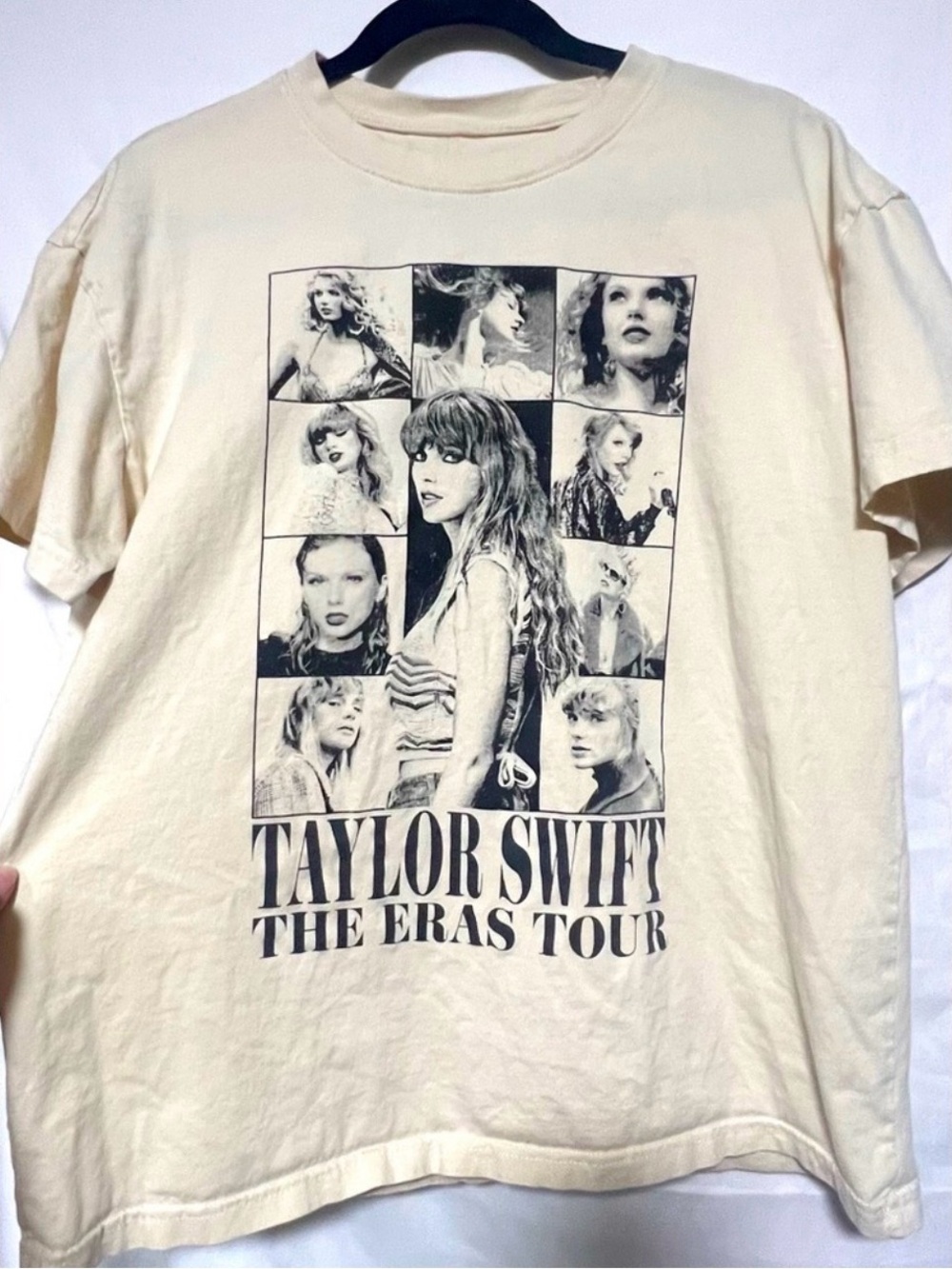Official Concert Merch Taylor Swift The Eras Tour Graphic Tee - Cream - Picture 3 of 6